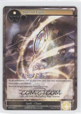 2015 Force of Will TCG - Millennia of Ages - [Base] #MOA-002 - Duet of Light