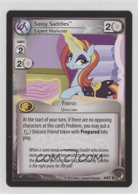2016 My Little Pony Collectible Card Game - Marks in Time - [Base] #47 - Sassy Saddles