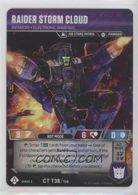 2019 Transformers TCG Wave 3: War For Cybertron Siege I - [Base] #T38 - Raider Storm Cloud (Infantry - Electronic Warfare)