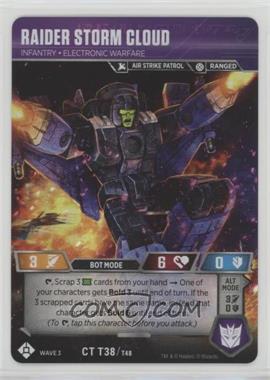 2019 Transformers TCG Wave 3: War For Cybertron Siege I - [Base] #T38 - Raider Storm Cloud (Infantry - Electronic Warfare)