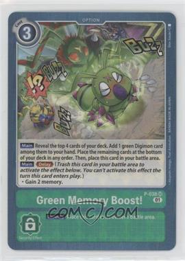 2020-Current Digimon Card Game - Promotion Pack - [Base] - Ver. 0.0 #P-038 - Super Rare - Green Memory Boost!