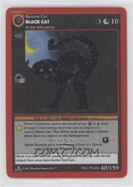 2021 MetaZoo - Cryptid Nation - [Base] - 1st Edition Reverse Holo #40 - Black Cat