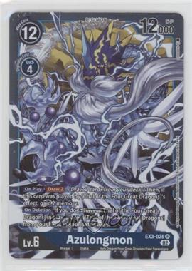 2022 Digimon Card Game - Draconic Roar - [Base] #EX3-025 - R - Azulongmon