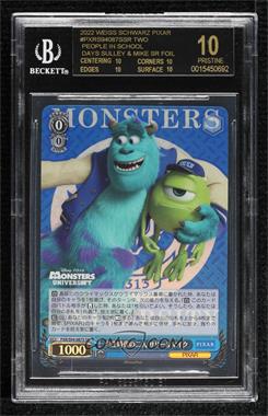 2022 Weiss Schwarz CCG: Pixar - [Base] - Japanese Booster #PXR/S94-087S - SR - Two People in School Days Sully & Mike [BGS 10 BLACK LABEL]