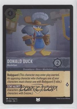 2023 Disney Lorcana - The First Chapter - [Base] - Foil #177 - Donald Duck - Musketeer [EX to NM]