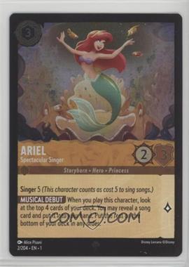 2023 Disney Lorcana - The First Chapter - [Base] - Foil #2 - Super Rare - Ariel - Spectacular Singer