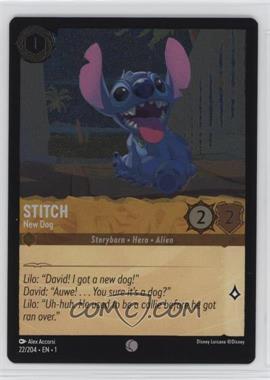 2023 Disney Lorcana - The First Chapter - [Base] - Foil #22 - Stitch - New Dog