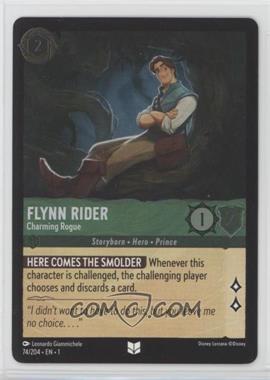 2023 Disney Lorcana - The First Chapter - [Base] - Foil #74 - Flynn Rider - Charming Rogue