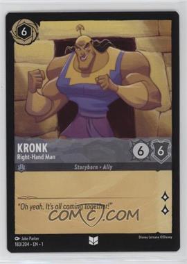 2023 Disney Lorcana - The First Chapter - [Base] #183 - Kronk - Right-Hand Man