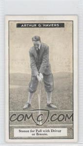 1925 Imperial Canada C17 How to Play Golf - Tobacco [Base] #46 - Arthur G. Havers - Stance for Pull with Driver or Brassie