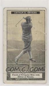 1925 Imperial Canada C17 How to Play Golf - Tobacco [Base] #50 - Arthur G. Havers - Finish of Swing for Slice with Driver or Brassie [Poor to Fair]