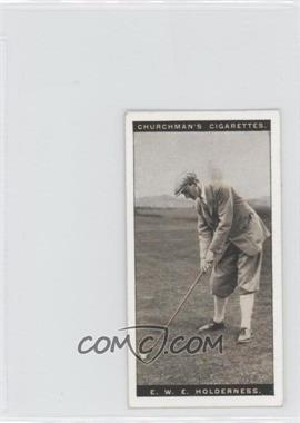 1927 Churchman's Famous Golfers - Tobacco Small #22 - E.W.E. Holderness