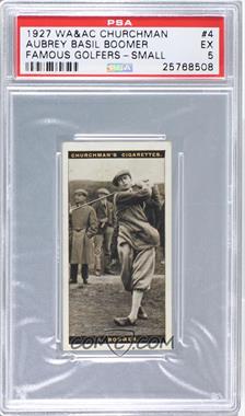 1927 Churchman's Famous Golfers - Tobacco Small #4 - Aubrey Boomer [PSA 5 EX]