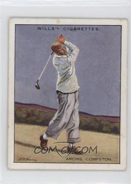 1930 Wills Famous Golfers - Tobacco [Base] #2 - Archie Compston [Good to VG‑EX]