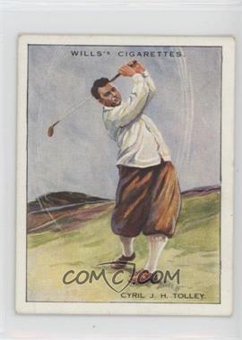 1930 Wills Famous Golfers - Tobacco [Base] #21 - Cyril Tolley [Good to VG‑EX]