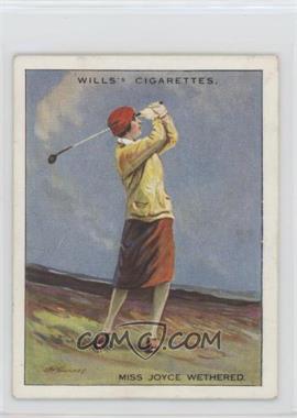 1930 Wills Famous Golfers - Tobacco [Base] #23 - Joyce Wethered [Good to VG‑EX]