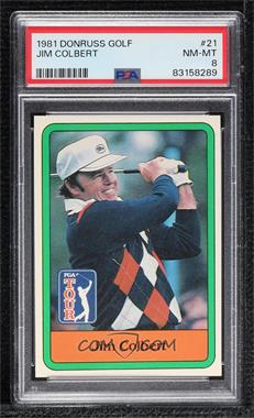 1981 Donruss Golf Stars - [Base] #21 - Jim Colbert [PSA 8 NM‑MT]