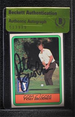 1981 Donruss Golf Stars - [Base] #26 - Peter Jacobsen [BAS Authentic]