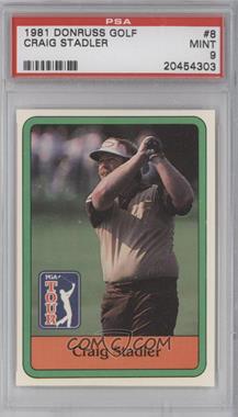 1981 Donruss Golf Stars - [Base] #8 - Craig Stadler [PSA 9 MINT]