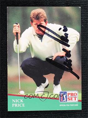 1991 Pro Set - [Base] #96 - Nick Price [JSA Certified COA Sticker]