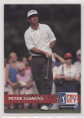 1992 Pro Set Golf - [Base] #111 - Peter Persons