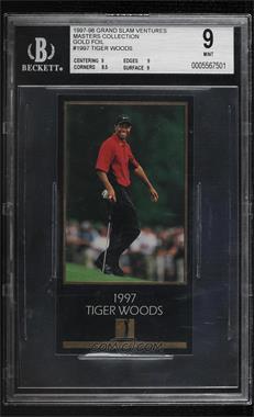 1993-98 Grand Slam Ventures Champions of Golf: The Masters Collection - [Base] - Gold #1997 - Tiger Woods [BGS 9 MINT]
