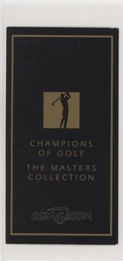 1993-98 Grand Slam Ventures Champions of Golf: The Masters Collection - [Base] #_COVE - Cover Card [EX to NM]