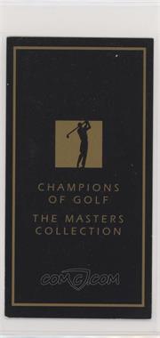 1993-98 Grand Slam Ventures Champions of Golf: The Masters Collection - [Base] #_COVE - Cover Card [EX to NM]