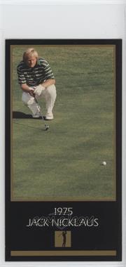 1993-98 Grand Slam Ventures Champions of Golf: The Masters Collection - [Base] #1975 - Jack Nicklaus