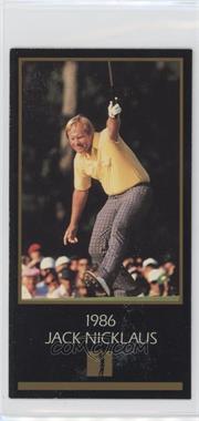 1993-98 Grand Slam Ventures Champions of Golf: The Masters Collection - [Base] #1986 - Jack Nicklaus [EX to NM]