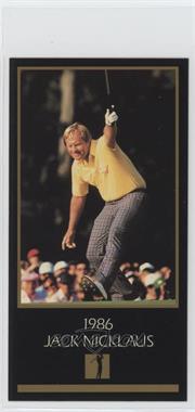 1993-98 Grand Slam Ventures Champions of Golf: The Masters Collection - [Base] #1986 - Jack Nicklaus