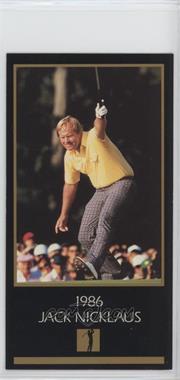 1993-98 Grand Slam Ventures Champions of Golf: The Masters Collection - [Base] #1986 - Jack Nicklaus