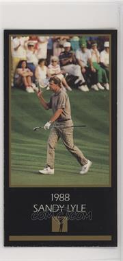 1993-98 Grand Slam Ventures Champions of Golf: The Masters Collection - [Base] #1988 - Sandy Lyle [EX to NM]