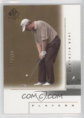 2001 SP Authentic - [Base] - Gold #117 - Jack Nicklaus /500