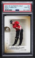 Authentic Stars - Rory Sabbatini [PSA 10 GEM MT] #/100