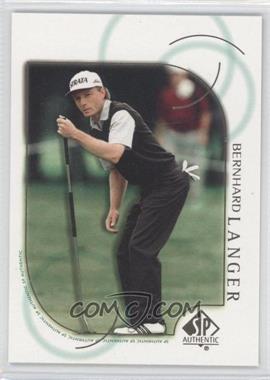 2001 SP Authentic - [Base] #36 - Bernhard Langer