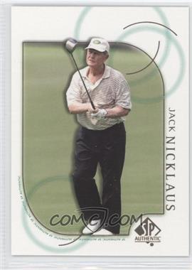 2001 SP Authentic - [Base] #41 - Jack Nicklaus