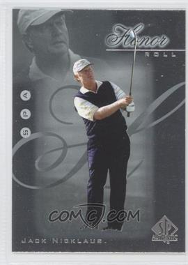 2001 SP Authentic - Honor Roll #HR13 - Jack Nicklaus