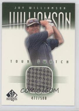 2001 SP Authentic - Tour Swatch - Green #JW-TS - Jay Williamson /500