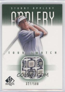 2001 SP Authentic - Tour Swatch - Green #SA-TS - Stuart Appleby /500