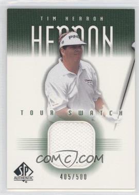 2001 SP Authentic - Tour Swatch - Green #TH-TS - Tim Herron /500