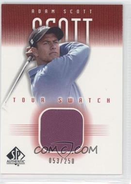 2001 SP Authentic - Tour Swatch - Red #AS-TS - Adam Scott /250