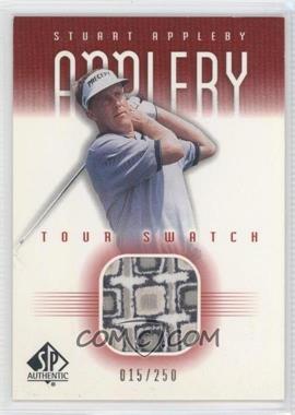 2001 SP Authentic - Tour Swatch - Red #SA-TS - Stuart Appleby /250