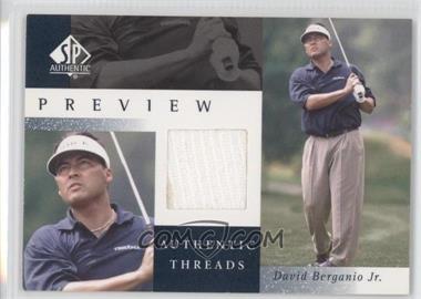 2001 SP Authentic Preview - Authentic Threads #DB-AT - David Berganio Jr.