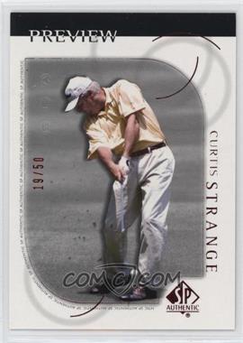 2001 SP Authentic Preview - [Base] - Red #20 - Curtis Strange /50