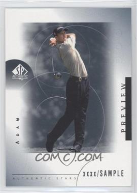 2001 SP Authentic Preview - [Base] #24 - Authentic Stars - Adam Scott