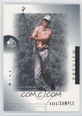 2001 SP Authentic Preview - [Base] #26 - Authentic Stars - Mike Weir