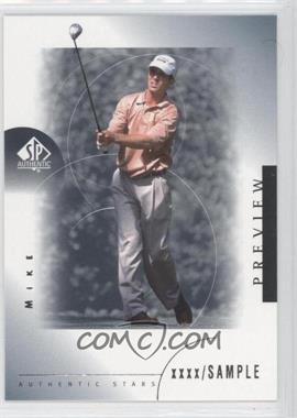 2001 SP Authentic Preview - [Base] #26 - Authentic Stars - Mike Weir