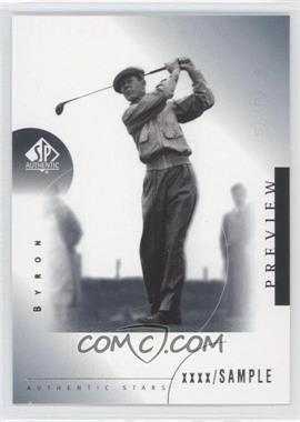 2001 SP Authentic Preview - [Base] #29 - Authentic Stars - Byron Nelson