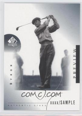 2001 SP Authentic Preview - [Base] #29 - Authentic Stars - Byron Nelson